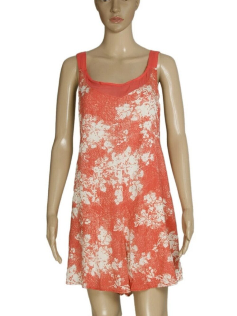 Free People Printed Mesh Sleeveless Backless Romper New S